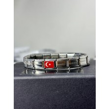 C&On Design Italyan Charm Bileklik Türk Bayrağı Temalı