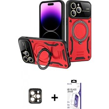 Marsilyan™- iPhone 16 Pro Max Kılıf Kıvılcım Modern Serisi - Siyah Bilvis 3x Ar Hd Cam Ekran Koruyucu + Pvd Metal Kamera Lens - Gd