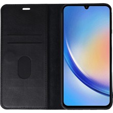 Bezos Galaxy A24 4g Kılıf Trend S Plus Kapaklı Kılıf - Siyah