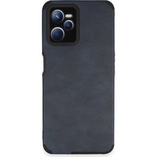Bezos Realme C35 Kılıf Loop Deri Silikon - Lacivert
