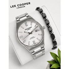 Lee Cooper Erkek Kol Saati 50 mt Suya Dayanıklı Çelik Kordon Bileklik Hediyeli VS.BLKT.1036