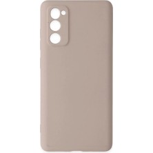 Alvera Samsung Galaxy S20 Fe Kılıf Nano Içi Kadife Silikon - Pudra