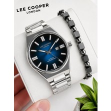Lee Cooper Erkek Kol Saati 50 mt Suya Dayanıklı Çelik Kordon Bileklik Hediyeli VS.BLKT.1033