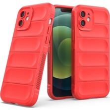 Bezos iPhone 12 Kılıf Optimum Silikon - Kırmızı