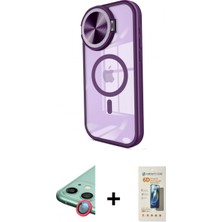 Marsilyan™- iPhone 11 Kılıf Kıvılcım Modern Koleksiyonu - Siyah 6d Mat Seramik Hayalet Nano Ekran Koruyucu + Raze Metal Kamera Lens - Kı