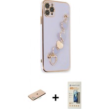 Marsilyan™- iPhone 11 Pro Max Kılıf Nova Işık Prime - Siyah 6d Mat Seramik Hayalet Nano Ekran Koruyucu + Renkli Kamera Lens Koruma Cam - Mı