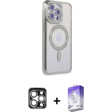 Marsilyan™- iPhone 15 Pro Max Kılıf Zirve Doku Prime - Siyah Bilvis 5in1 3D Magic Cam Ekran Koruyucu + Pvd Metal Kamera Lens - Gs