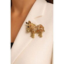 Deniz Accessories Eşek Figürlü Broş