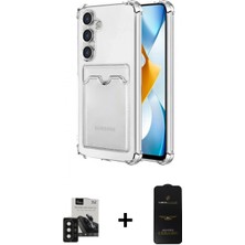 Marsilyan™- Galaxy S24 Kılıf Doruk Klasik Koleksiyonu - Siyah 6d Antistatik Mat Seramik Hayalet Nano Ekran Koruyucu + Pvd Metal Kamera Lens - Sh