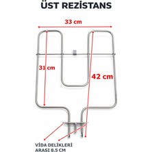 Serhat Deniz Silver Cvs Dn 82000 Uyumlu Fırın Üst Rezistans 1000 Watt