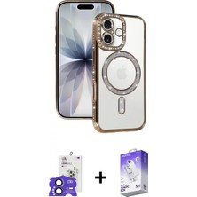 Marsilyan™- iPhone 17 Kılıf Zirve Doku Prime - Siyah Bilvis 5in1 3D Magic Cam Ekran Koruyucu + Bilvis Titan Kamera Lens - Sh