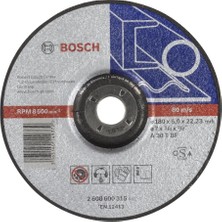 Bosch Expert For Metal 180X6.0 mm Bombeli Taşlama Diski - 2608600315