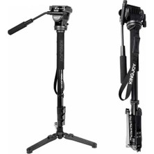 Kingjoy Kıngjoy MP208F Monopod + VT-1510 Video Başlığı + M3 Tabanlı Profesyonel Video Monopod
