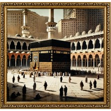 İlker Home Decor Çerçeveli Kabe Tablosu,ev Için Tablo,kabe Tablosu K0001