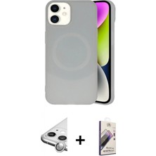 Marsilyan™- iPhone 11 Kılıf Ufuk Serisi - Siyah Bilvis 3D Mat Cam Ekran Koruyucu + Raze Metal Kamera Lens - Gs