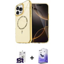 Marsilyan™- iPhone 16 Pro Max Kılıf Kıvılcım Form Prime - Siyah Bilvis 5in1 5d Magic Hayalet Cam Ekran Koruyucu + Bilvis Titan Kamera Lens - Tmgı