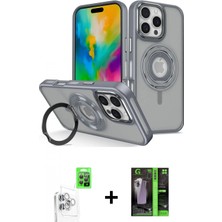 Marsilyan™- iPhone 16 Pro Max Kılıf Nova Minimal Serisi - Şeffaf 360 Full Body Arka Koruyucu + Raze Metal Kamera Lens - Bz