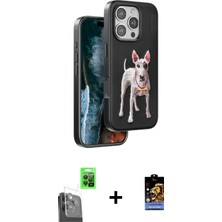 Marsilyan™- iPhone 16 Pro Kılıf Nova Form Koleksiyonu - Siyah Buffer Hayalet Cam Ekran Koruyucu + Raze Metal Kamera Lens - Sh