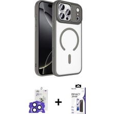 Marsilyan™- iPhone 17 Pro Max Kılıf Kıvılcım Prime - Siyah Bilvis 3x Ar Hayalet Cam Ekran Koruyucu + Bilvis Titan Kamera Lens - Lt