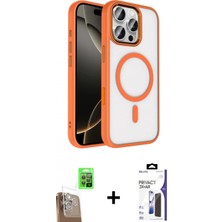 Marsilyan™- iPhone 16 Pro Max Kılıf Kıvılcım Prime - Siyah Bilvis 3x Ar Hayalet Cam Ekran Koruyucu + Raze Metal Kamera Lens - Cltm