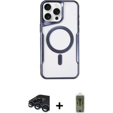 Marsilyan™- iPhone 15 Pro Max Kılıf Yadigar Klasik Özel Seri - Siyah Joko Magic 5d Hayalet Cam + Raze Metal Kamera Lens - Lt