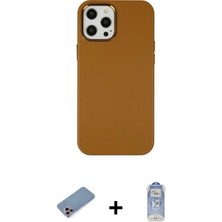 Marsilyan™- iPhone 12 Pro Max Kılıf Çekirdek Çizgi - Siyah Joko Magic 5d Cam + Shine Kamera Lens Koruma Cam - Pe