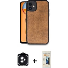 Marsilyan™- iPhone 11 Kılıf Kıvılcım Işık Serisi - Siyah 6d Mat Seramik Hayalet Nano Ekran Koruyucu + Pvd Metal Kamera Lens - Sh
