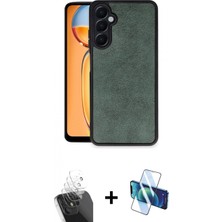 Marsilyan™- Galaxy A15 4g Kılıf Kıvılcım Işık Serisi - Siyah 3D Antistatik Seramik Nano Ekran Koruyucu + Kamera Lens Koruma Cam - Sf