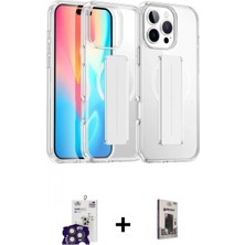 Marsilyan™- iPhone 16 Pro Max Kılıf Nova Işık Koleksiyonu - Siyah Bilvis Hayalet Cam Ekran Koruyucu + Bilvis Titan Kamera Lens - Tmgı