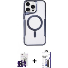 Marsilyan™- iPhone 16 Pro Max Kılıf Yadigar Klasik Özel Seri - Siyah Bilvis 3x Ar Hayalet Cam Ekran Koruyucu + Bilvis Titan Kamera Lens - Sh