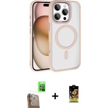 Marsilyan™- iPhone 16 Pro Max Kılıf Kıvılcım Prime - Siyah Buffer Cam Ekran Koruyucu + Raze Metal Kamera Lens - Cltm