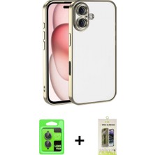 Marsilyan™- iPhone 17 Kılıf Vadi Minimal - Siyah Joko Magic 5d Hayalet Cam + Raze Metal Kamera Lens - Gı