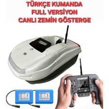 Keseroğlu Sazan Yemleme(Tekne ve BOTU)SU32 Gps 40 Konumlu Oto Pılot Eve Dünüş 3 Vıtes Hız Çift Pilli Canlı Zemin Göstergeli Dijital Ekranlı Türkçe Kumanda Çantal