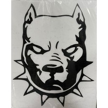 İbr Oto Pitbull Kafası Araç Sticker