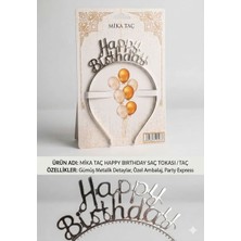 Party Express Mika Taç Happy Birthday - Gümüş