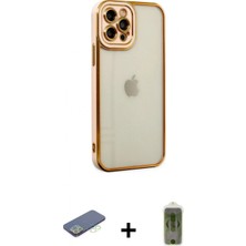 Marsilyan™- iPhone 12 Pro Max Kılıf Çekirdek Klasik Serisi - Siyah Joko Magic 5d Hayalet Cam + Renkli Kamera Lens Koruma Cam - Yl