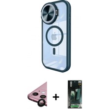 Marsilyan™- iPhone 11 Kılıf Kıvılcım Modern Koleksiyonu - Siyah 360 Mat Full Body Arka Koruyucu + Raze Metal Kamera Lens - Sh