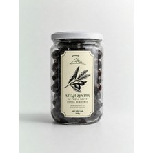 Zafir Natural Doğal Fermente Yağlı Kuru Sele Siyah Zeytin 400G - Çok Az Tuzlu Uslu Sofralık