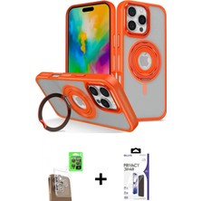 Marsilyan™- iPhone 16 Pro Max Kılıf Nova Minimal Serisi - Siyah Bilvis 3x Ar Hayalet Cam Ekran Koruyucu + Raze Metal Kamera Lens - Cltm