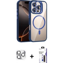 Marsilyan™- iPhone 16 Pro Max Kılıf Yadigar Asil Koleksiyonu - Siyah Bilvis 3x Ar Hayalet Cam Ekran Koruyucu + Pers Alüminyum Kamera Lens - Gs