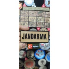 Çukurova Ütü Bizon Derisi, Komando Jöh Kol Için ''jandarma'' Yazısı 9 cm x 3 cm Cırtlı