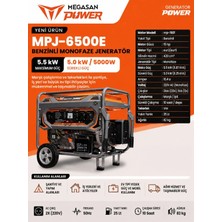 Megasan Power Benzinli Jeneratör MPJ-6500E