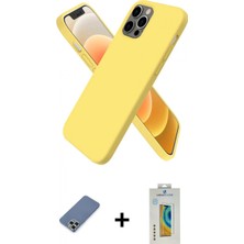 Marsilyan™- iPhone 12 Pro Kılıf Kozmos Yansıma Özel Seri - Siyah Polymer Nano Ekran Koruyucu + Metal Kamera Lens Koruma Cam - Akyl