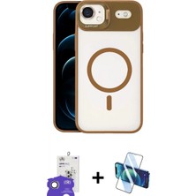 Marsilyan™- iPhone 17 Air Kılıf Yadigar Asil Koleksiyonu - Siyah 3D Antistatik Cam Ekran Koruyucu + Bilvis Titan Kamera Lens - Gd