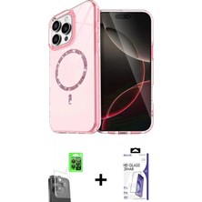 Marsilyan™- iPhone 16 Pro Max Kılıf Kıvılcım Form Prime - Siyah Bilvis 3x Ar Hd Cam Ekran Koruyucu + Raze Metal Kamera Lens - Sh