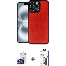 Marsilyan™- iPhone 16 Pro Max Kılıf Kıvılcım Işık Serisi - Siyah Bilvis 3x Ar Hayalet Cam Ekran Koruyucu + Bilvis Titan Kamera Lens - Tmgı
