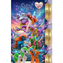 Oyuncak Sahili Pony Unicorn Rarıty Raınbow Dash Pınkıe Pıe Apple Jack Fluttershy Twilight Sparkle Oyuncak 8 Figür