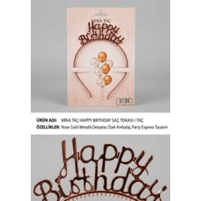 Party Express Mika Taç Happy Birthday - Rose Gold