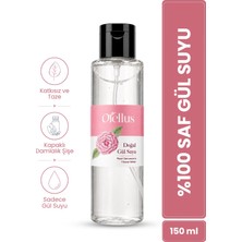 Orellus Gül Suyu %100 Saf ve Yağı Alınmamış Ferahlatıcı Damlalık Kapak Şişe Tonik 150 ml