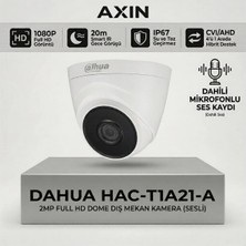 Dahua HAC-T1A21-A 2mp Full Hd Dahili Mikrofonlu Sesli Dome Güvenlik Kamerası
